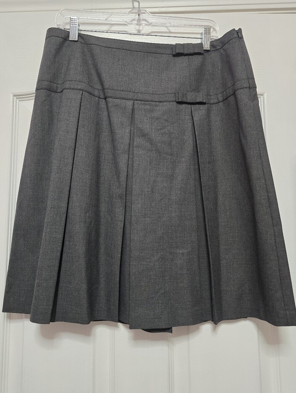 I.N.C International Concepts Pleated Midi Skirt - Heathered Gray, size 12